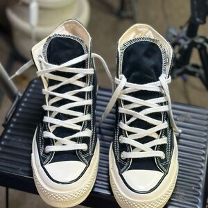 Converse Black and White High-Tops